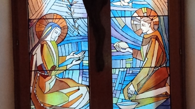 Franjo i klara vitraj ston